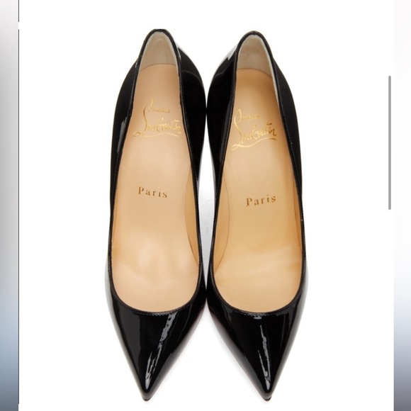 Christian Louboutin Pigalle Follies 100MM Pumps Black Patent - Picture 7 of 16